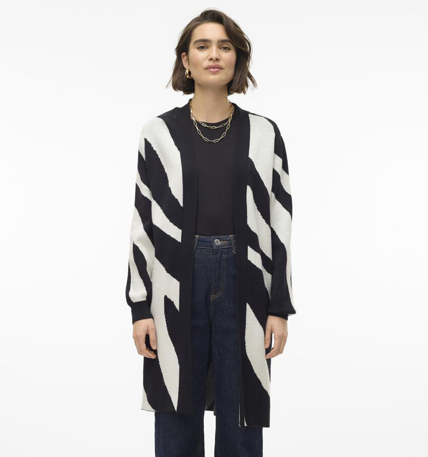Vero Moda Nancy Zwarte Gebreide cardigan