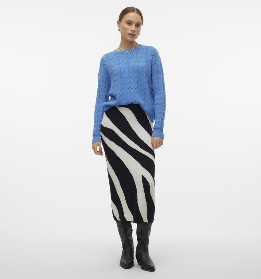 Vero Moda Nancy Zwarte Gebreide rok