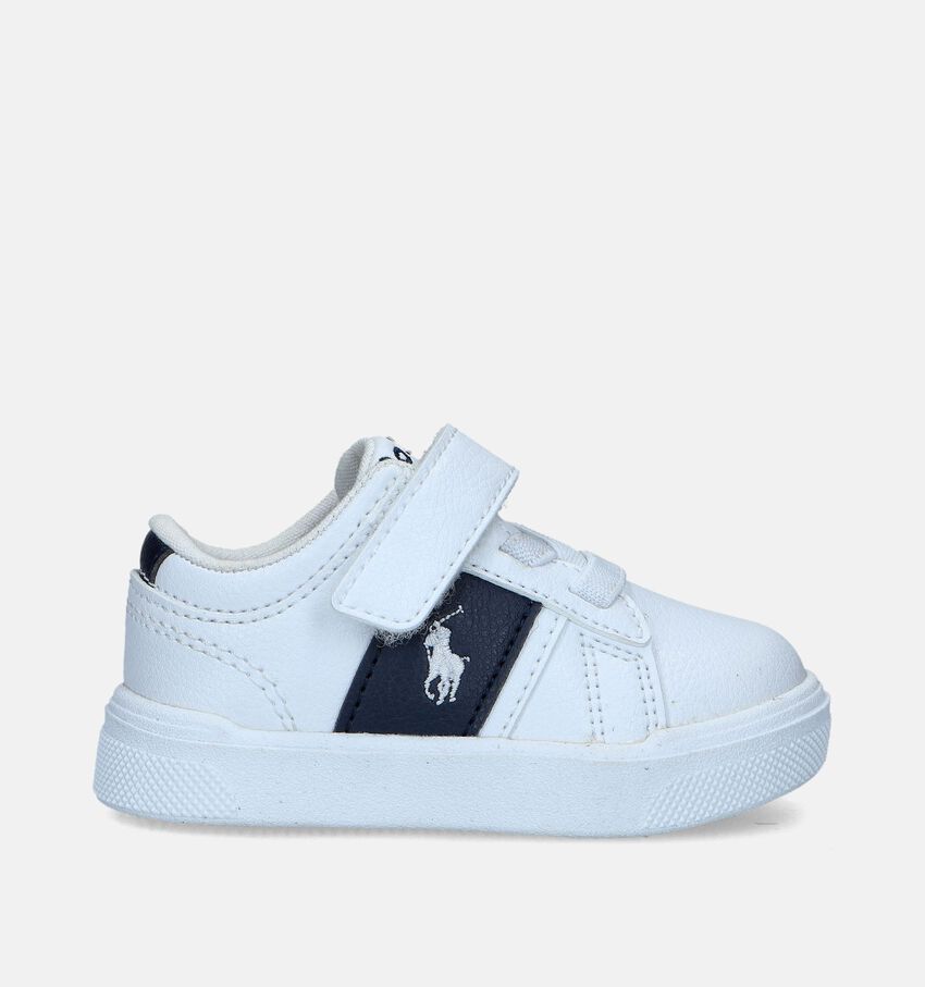 Polo Ralph Lauren Frazier PS Witte Schoenen met elastiek