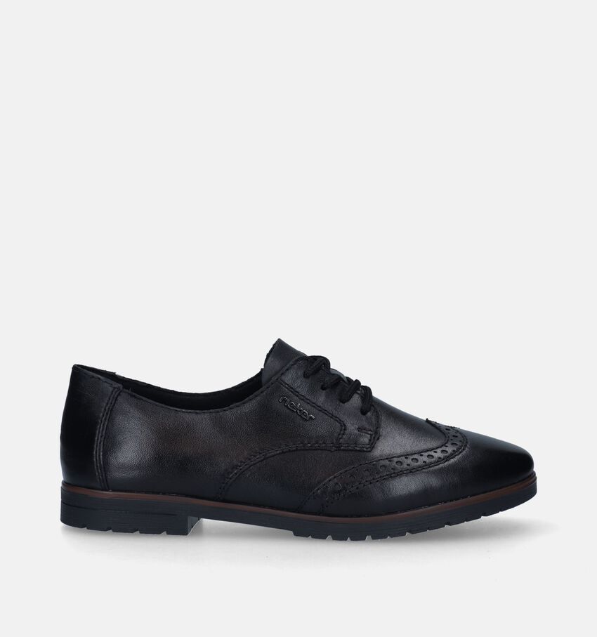 Rieker Zwarte Veterschoenen