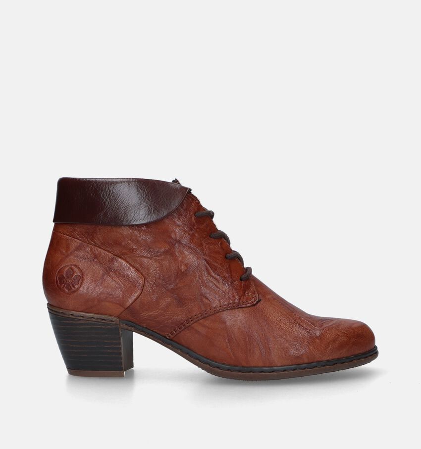 Rieker Bottines à lacets en Cognac