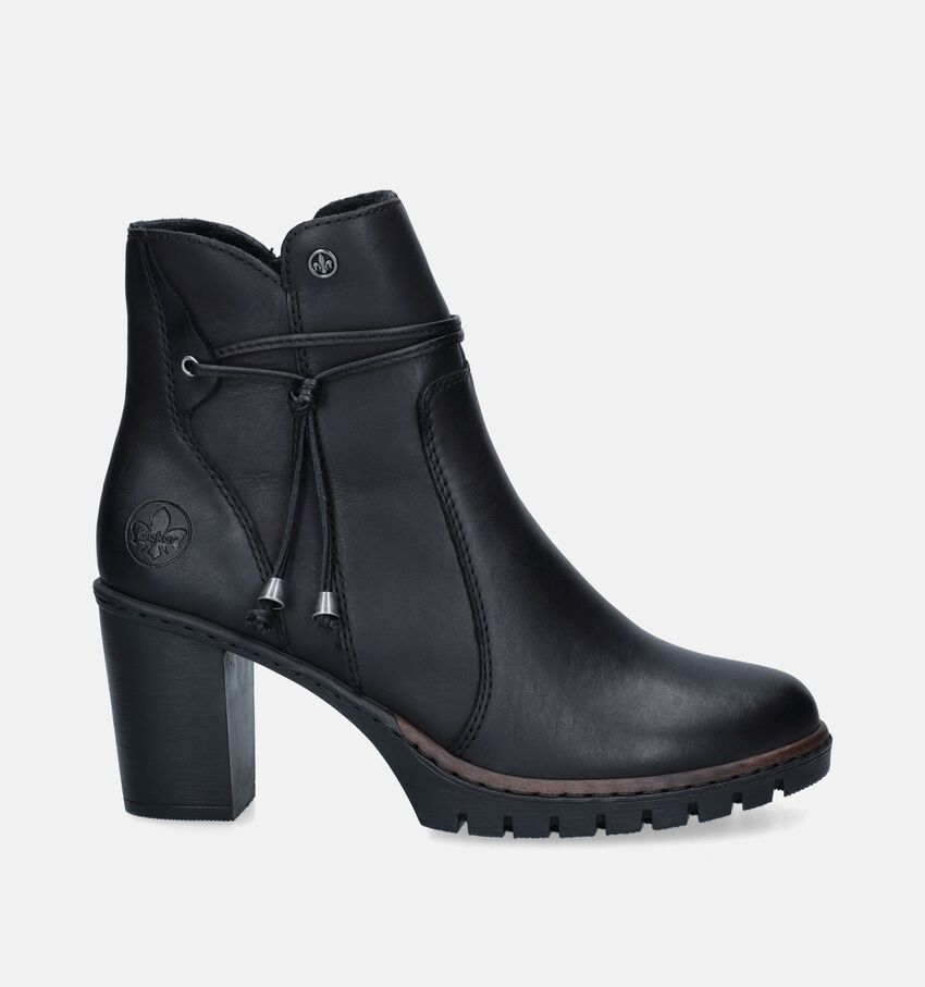 Rieker Bottillons avec talon en Noir