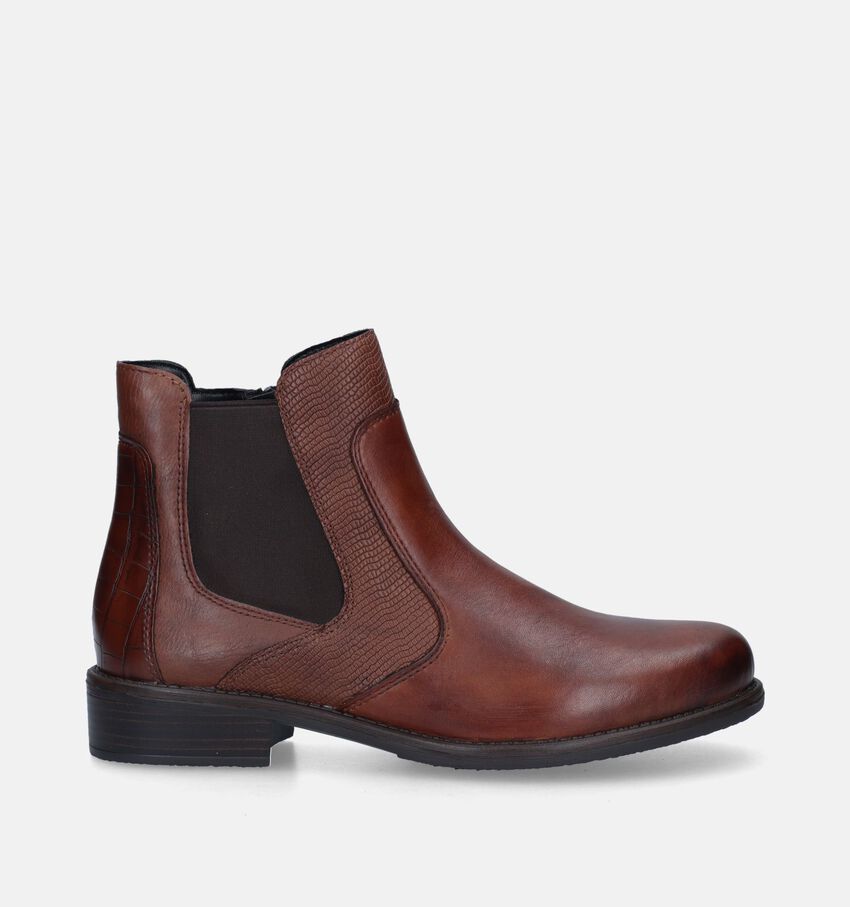 Remonte Cognac Chelsea boots