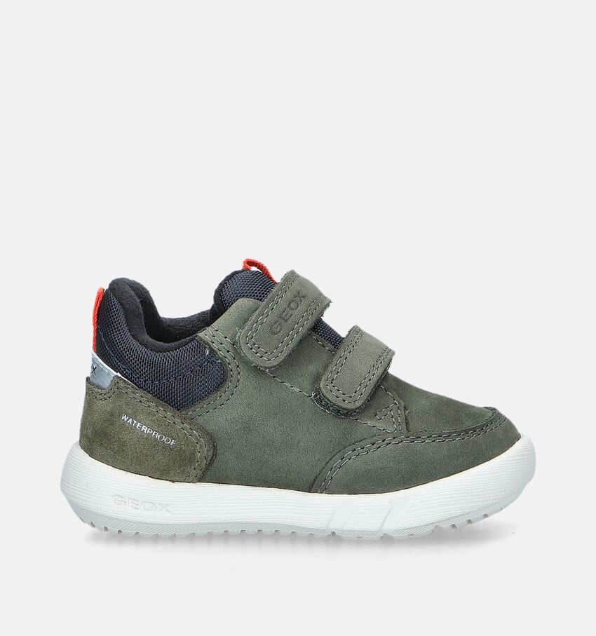 Geox Hyroo WPF Groene Velcroschoenen