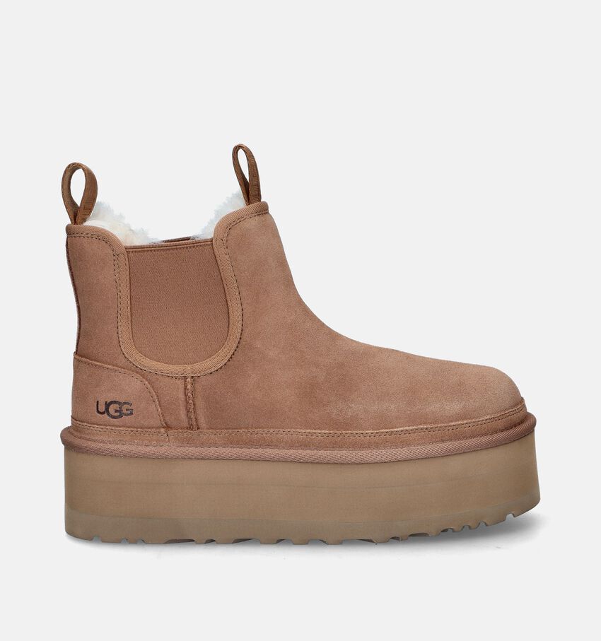 UGG Neumel Platform Chelsea boots en Cognac