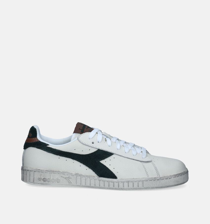 Diadora Game L Low Waxed Suede Pop Baskets en Blanc