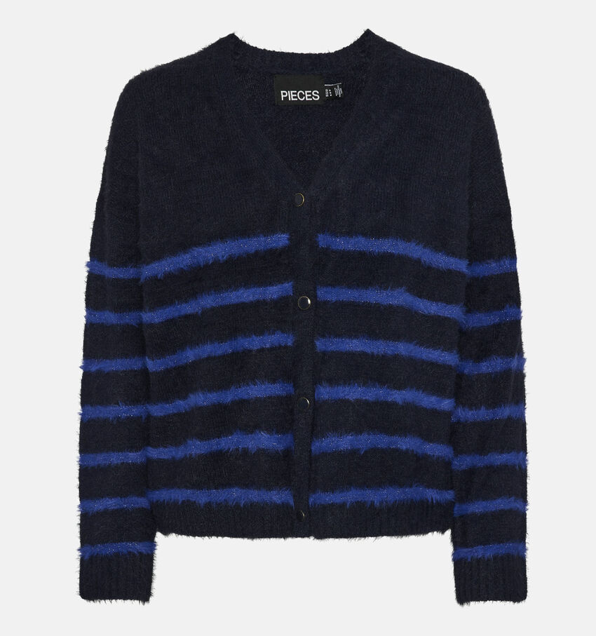 Pieces Jana Cardigan rayé en Bleu