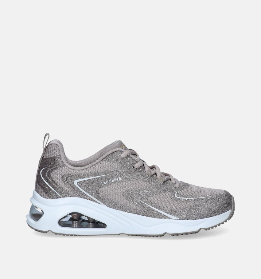 Skechers Tres-Air Uno Glit-Airy Baskets en Beige