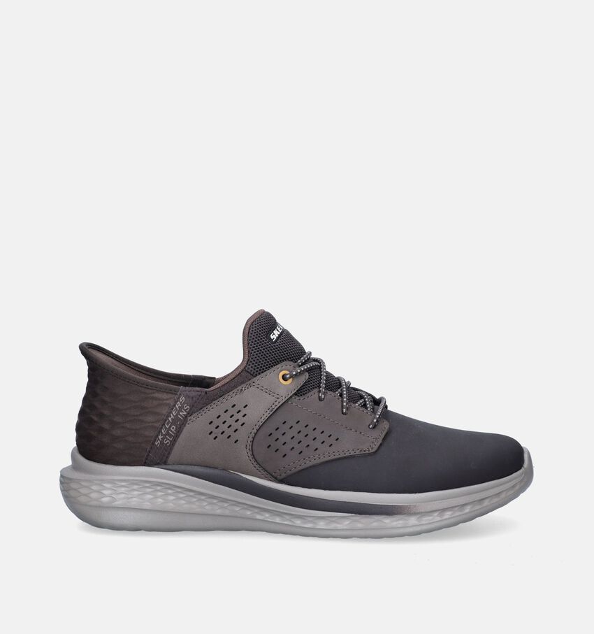 Skechers Slade Bruine Slip-ins