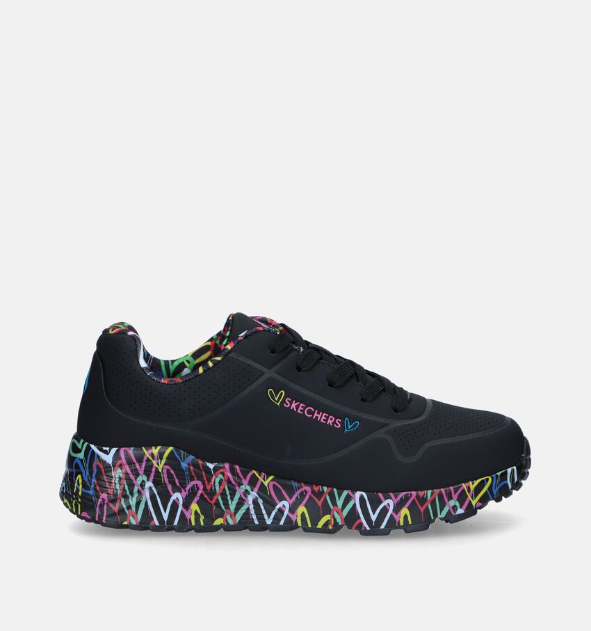 Skechers Uno Lite Lovely Luv Baskets en Noir