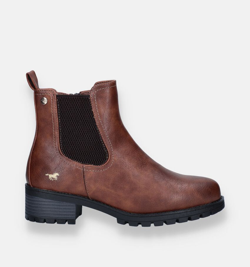 Mustang Cognac Chelsea boots
