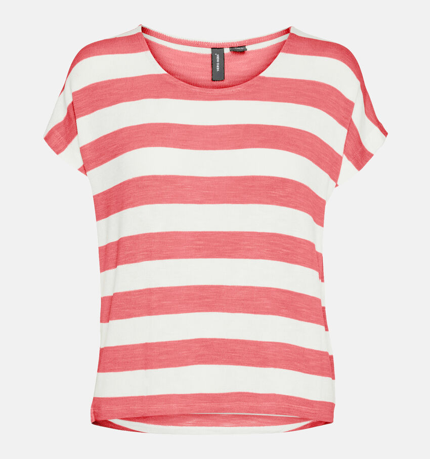 Vero Moda Wide Stripe Rood T-shirt