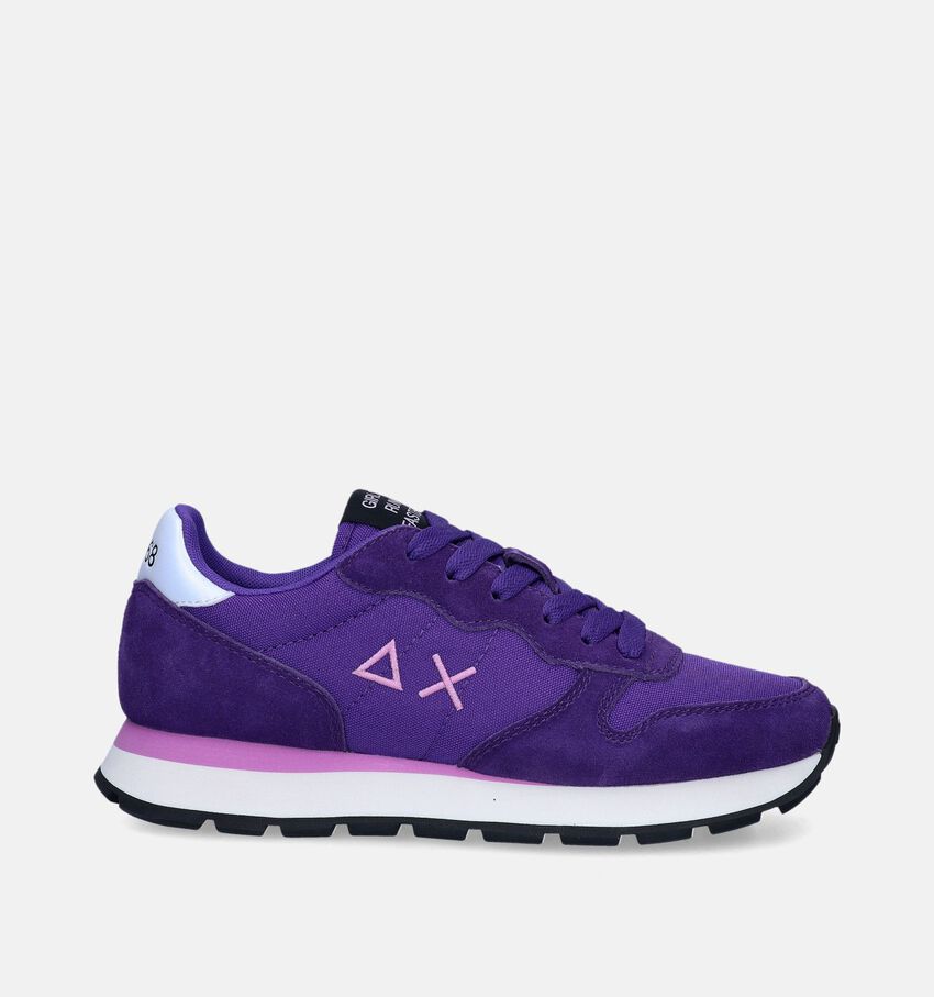 Sun 68 Ally Solid Nylon Paarse Sneakers