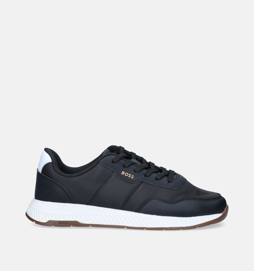 BOSS Titanium Runn Chaussures avec lacets en Noir