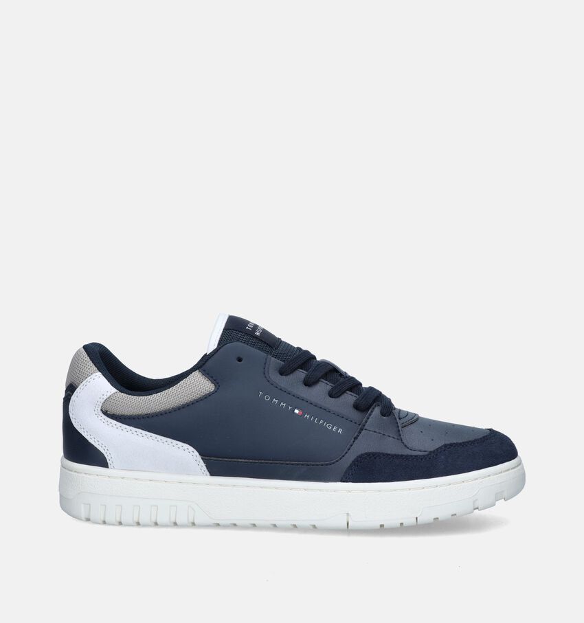 Tommy Hilfiger Basket Core LTH Mix Ess Blauwe Veterschoenen