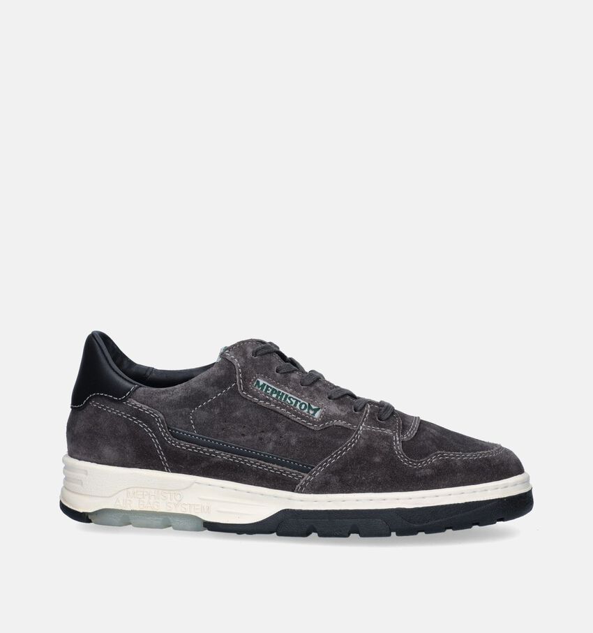 Mephisto Marius Velours Chaussures à lacets en Gris