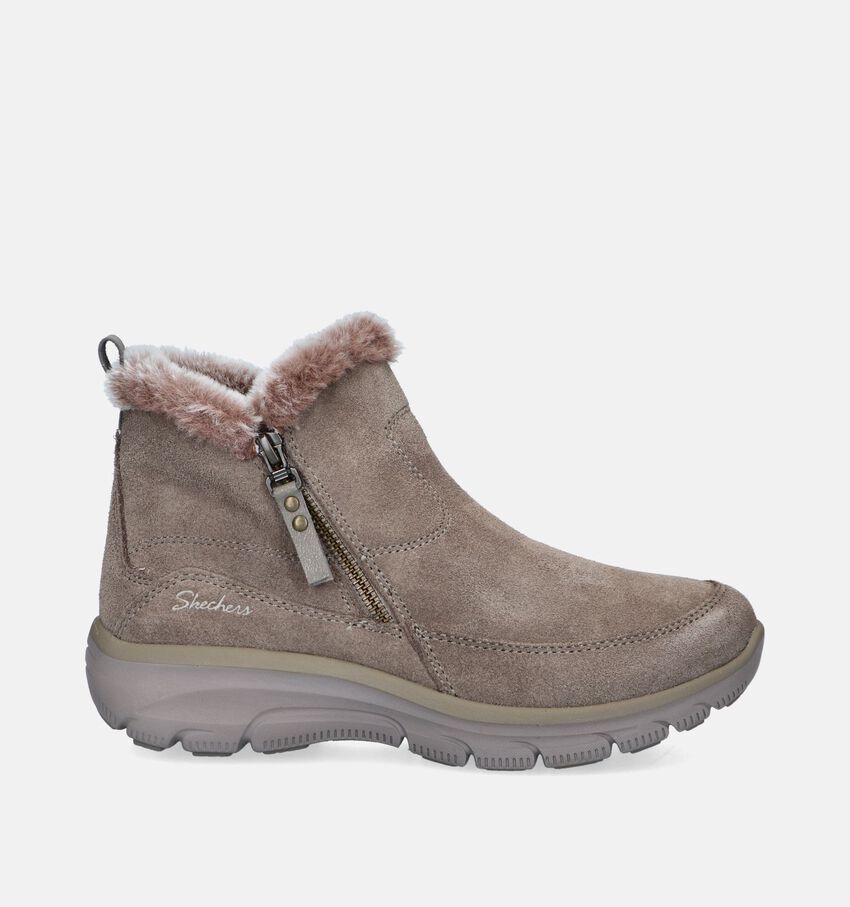Skechers Relaxed Fit Easy Going Cool Zip Boots en Taupe