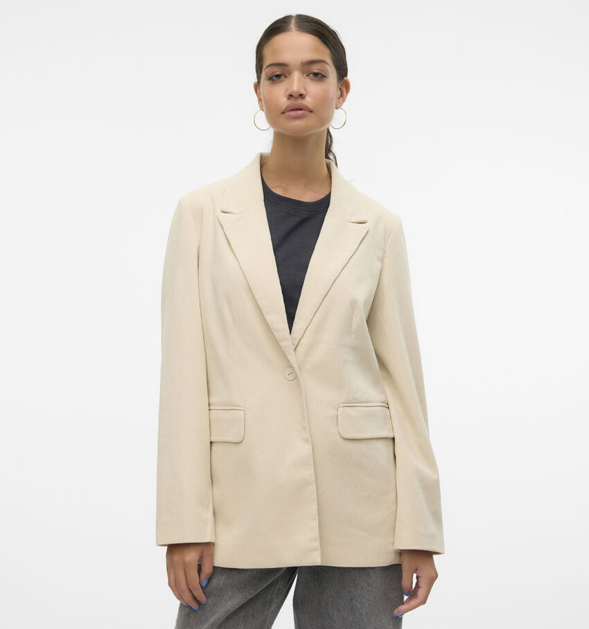 Vero Moda Nora Beige Corduroy blazer