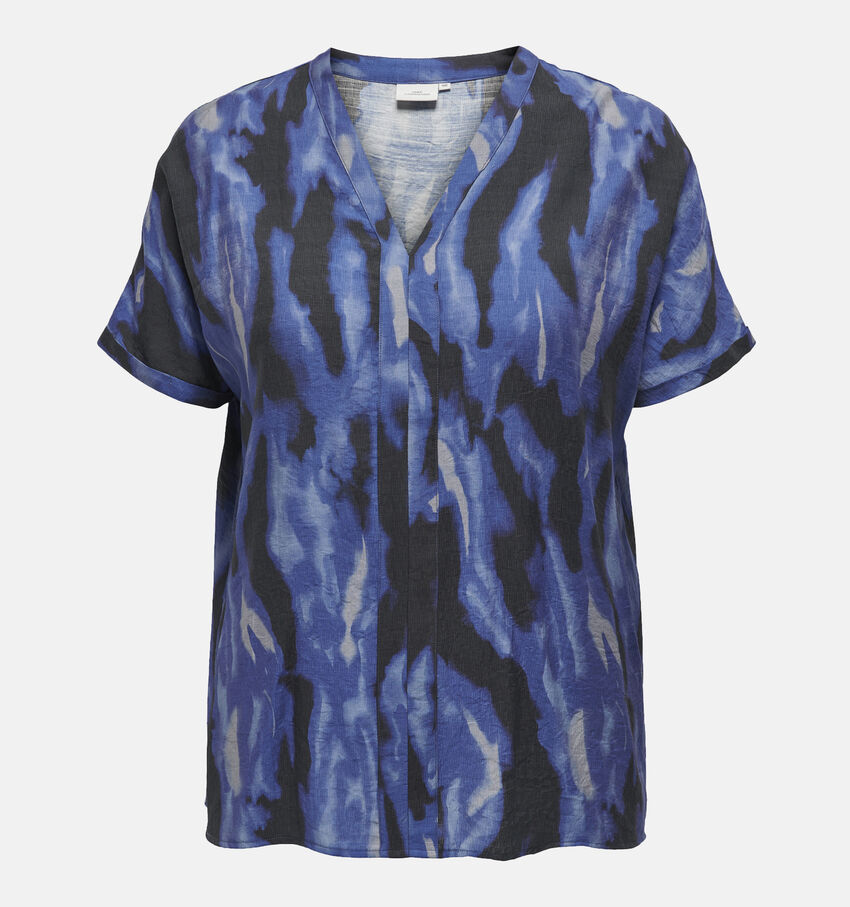 ONLY Carmakoma Temper Blouse en Bleu