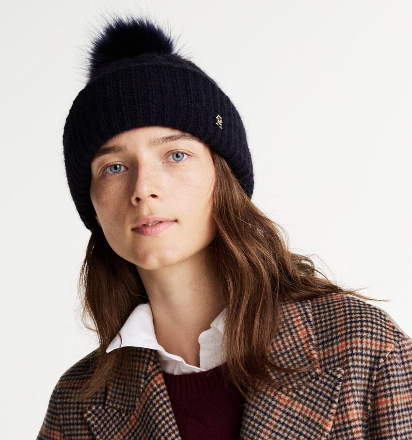 Tommy Hilfiger Timeless Beanie Cable Zwarte Muts