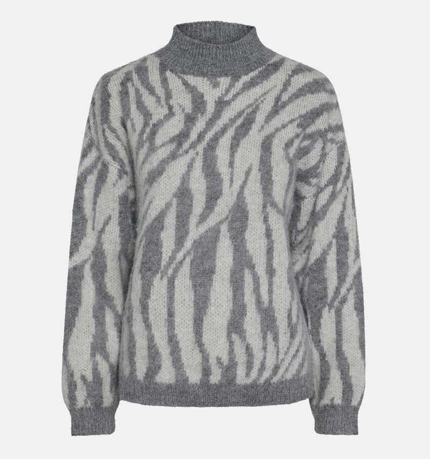 Pieces Noela Pull tricoté en gris
