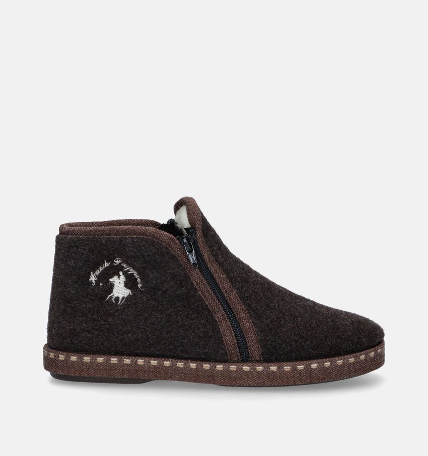 Hush Puppies Douvent Pantoufles montantes en Brun