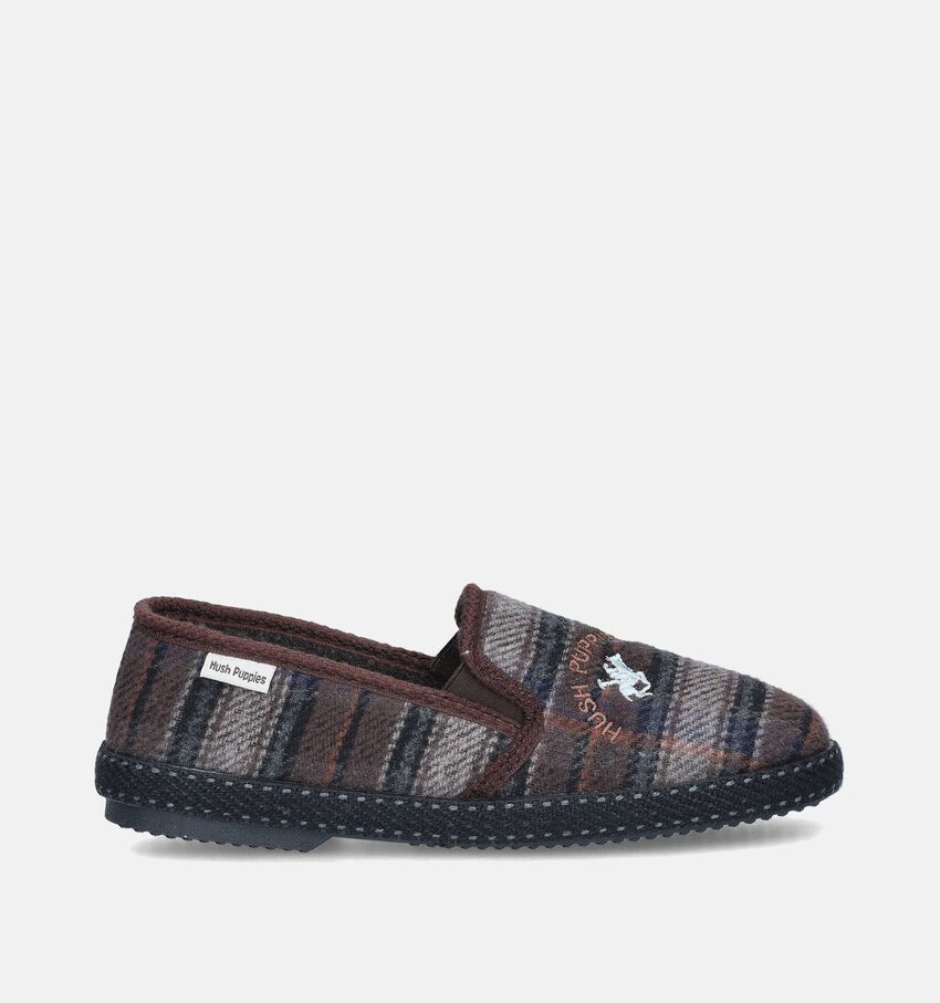 Hush Puppies Lacames Pantoufles à carreaux en Marron