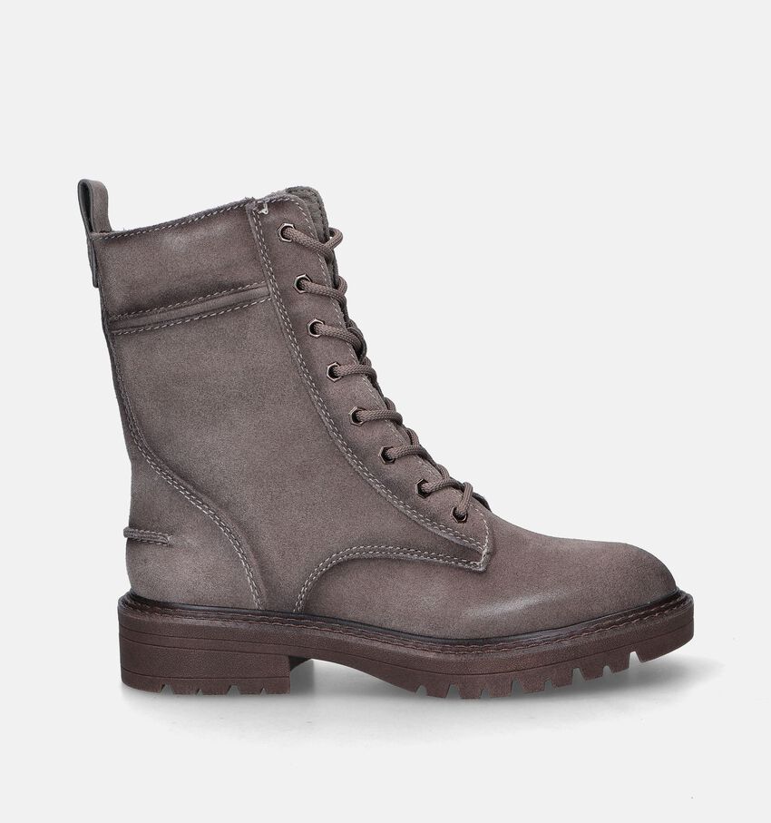 Tamaris Boots à lacets en Taupe