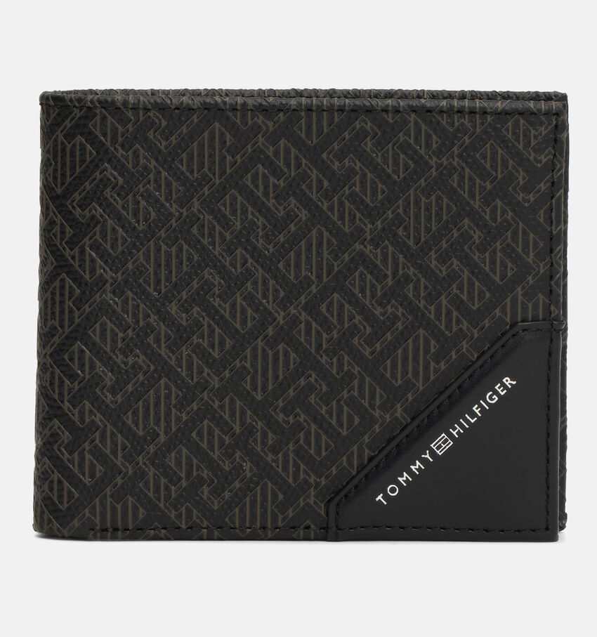 Tommy Hilfiger Monogram Zwarte Portefeuille