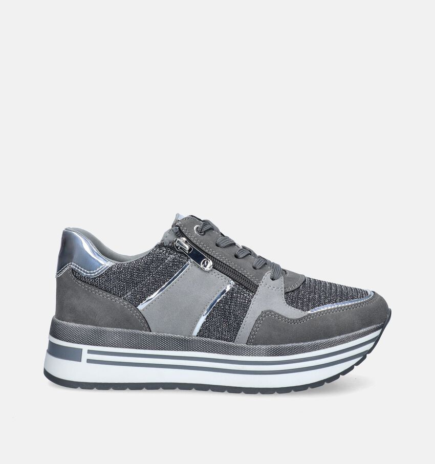Marco Tozzi Grijze Platform sneakers