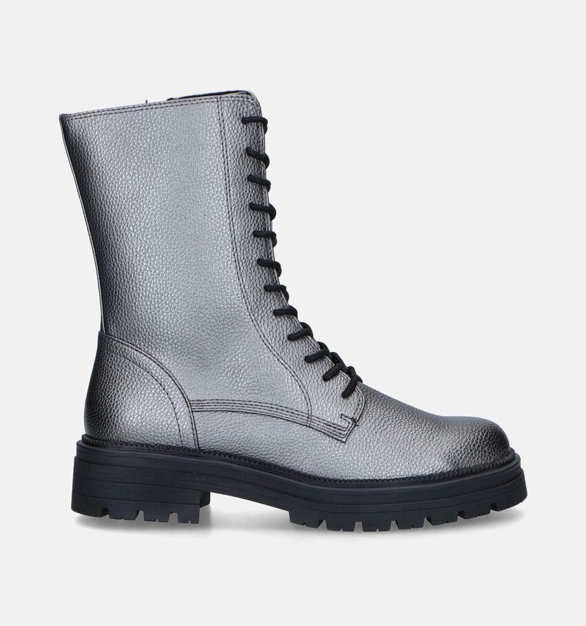Marco Tozzi Zilveren Boots met veters