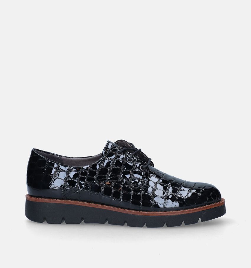 Solemade Zoe 01 Zwarte Veterschoenen