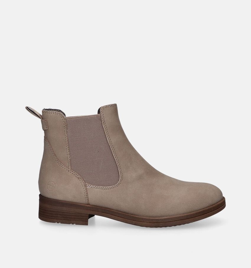 Tamaris Taupe Chelsea boots