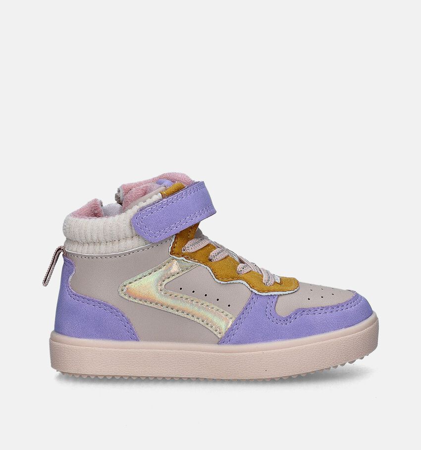 Milo & Mila Paarse Hoge sneakers