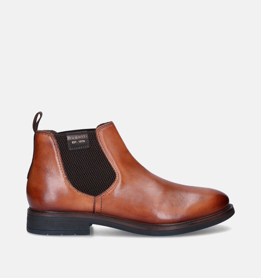 Bugatti Bottines Chelsea en Cognac