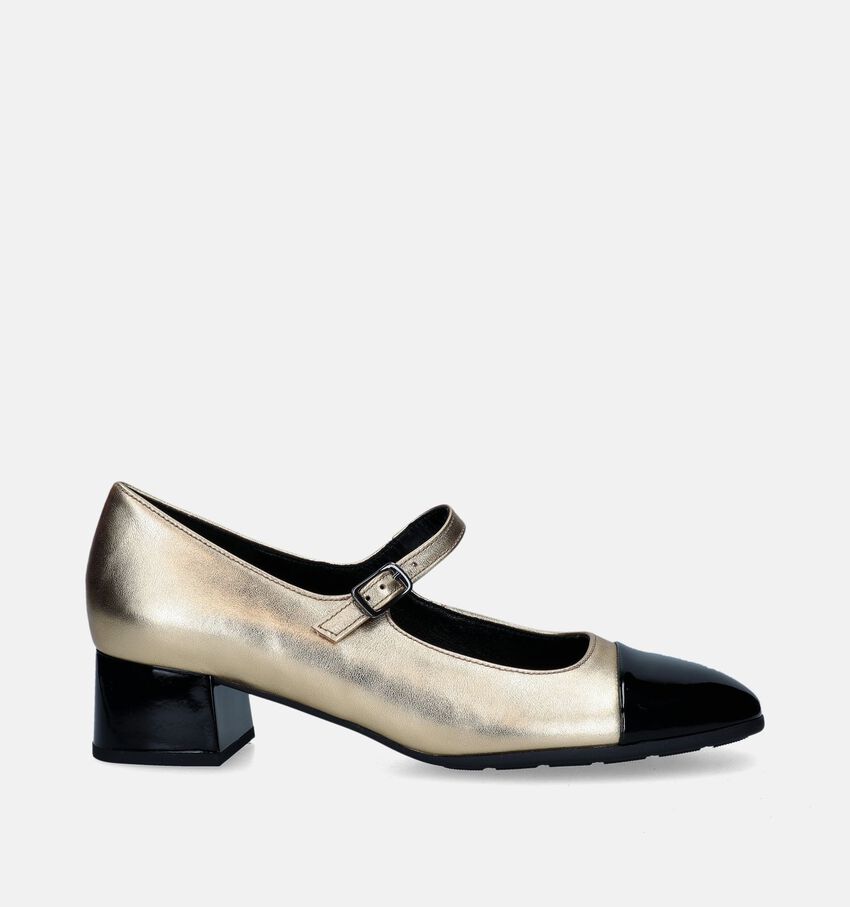 Gabor Best Fitting Gouden Pumps met riempje