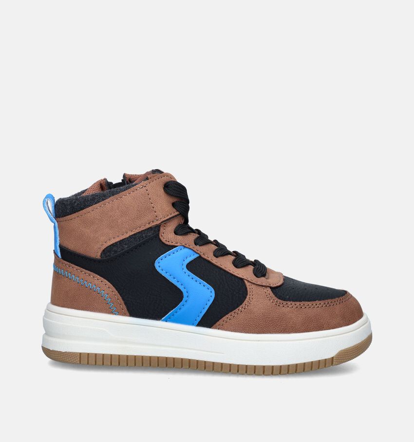 Milo & Mila Cognac Hoge schoenen
