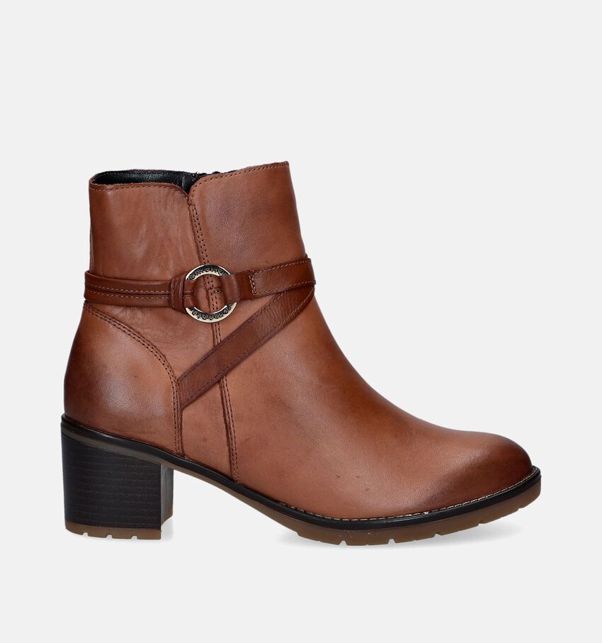 Remonte Bottines à talons en Cognac