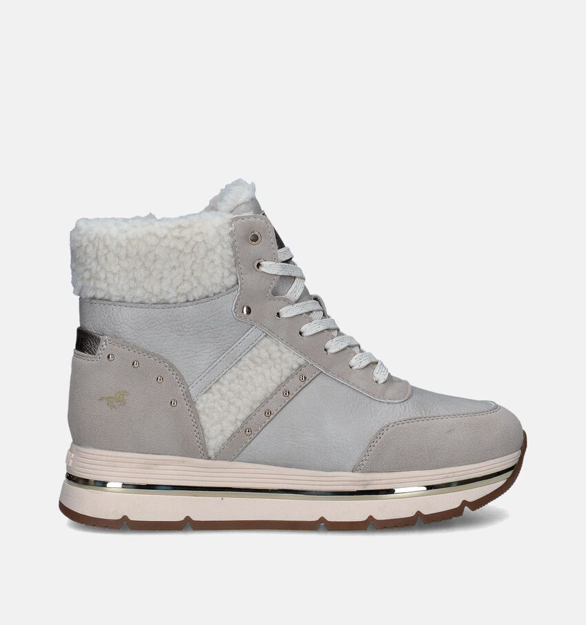 Mustang Ecru Hoge sneakers