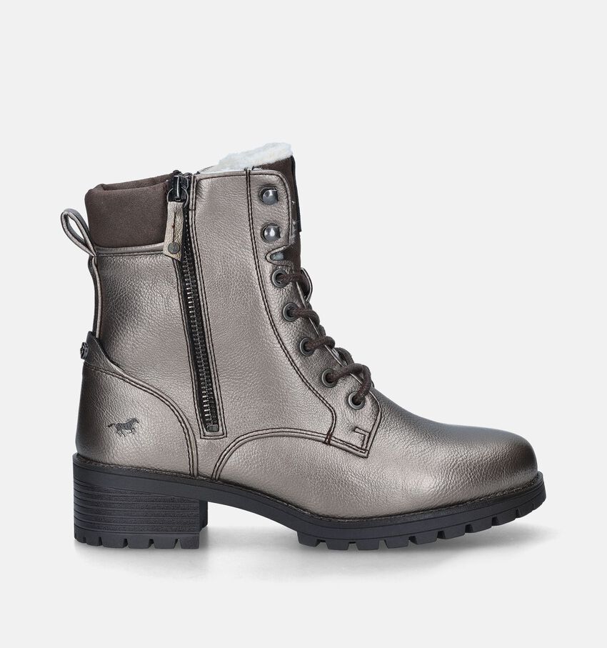 Mustang Boots à lacets en Or