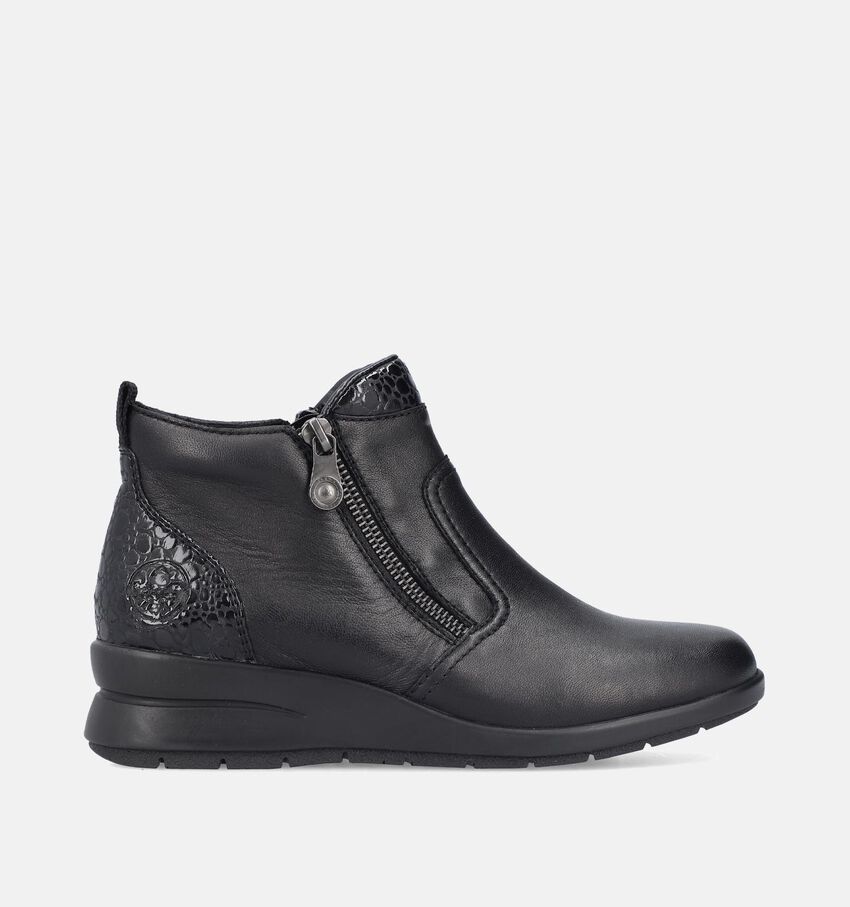 Rieker Bottillons avec talon compensé en Noir