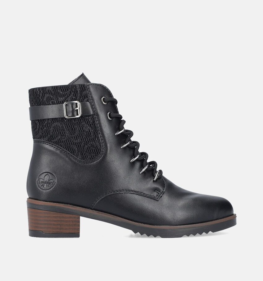 Rieker Bottines à lacets en Noir
