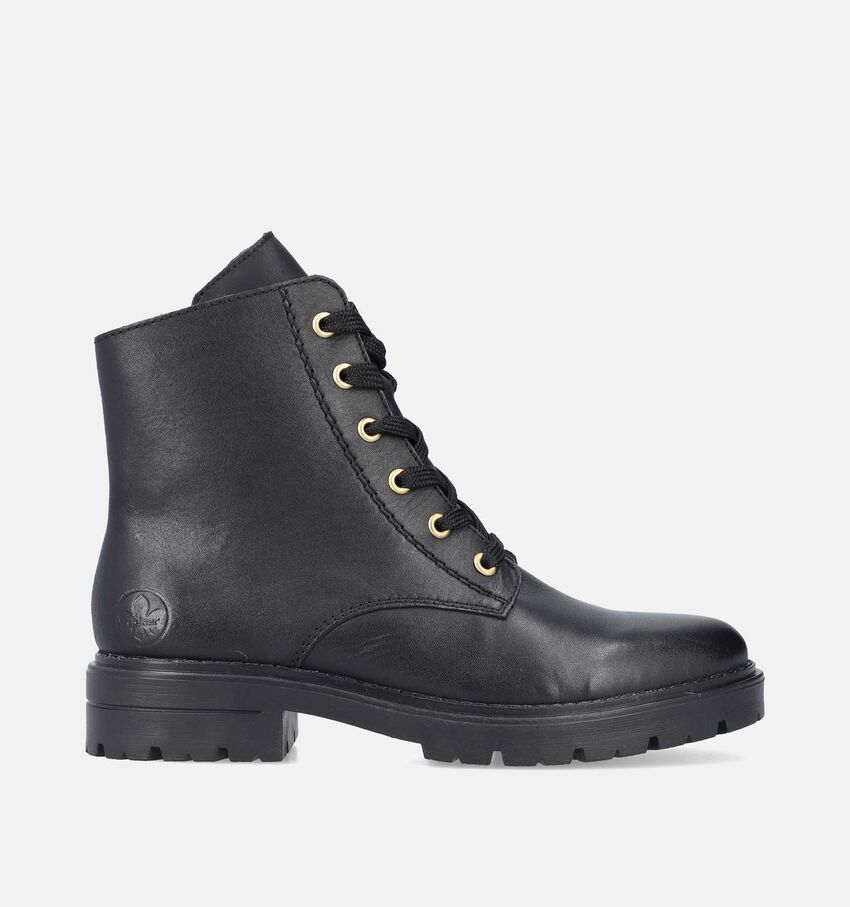 Rieker Boots à lacets en Noir