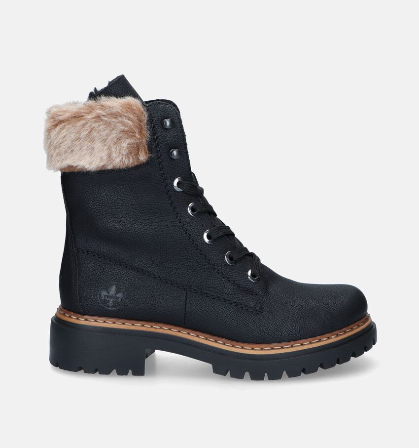 Rieker Boots à lacets en Noir