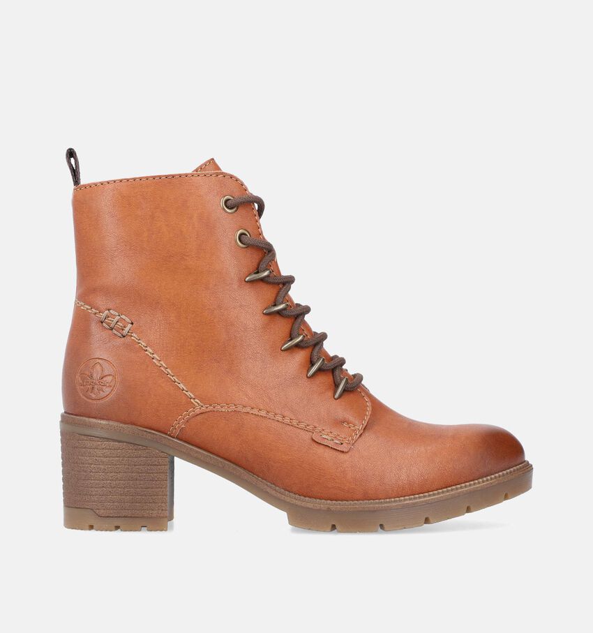 Rieker Bottines à lacets en Cognac