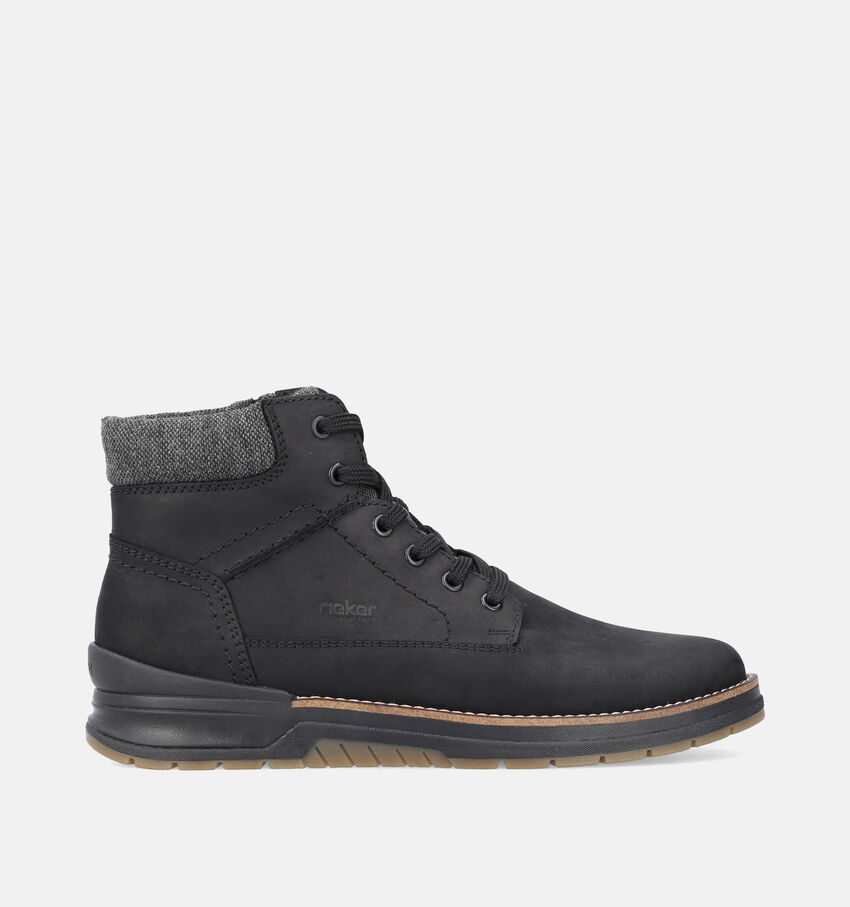 Rieker Boots à lacets en Noir