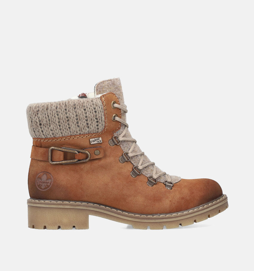 Rieker Bottines étanches en Cognac