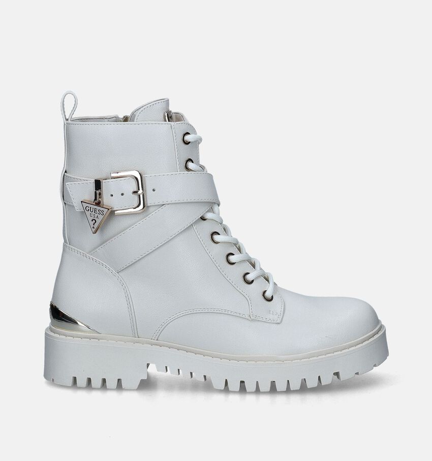 Guess Olsy Ecru Biker boots