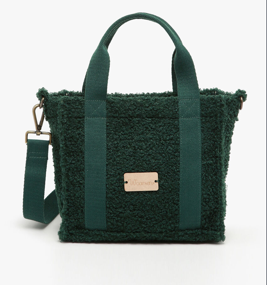 Woomen Muflier Groene Teddy handtas
