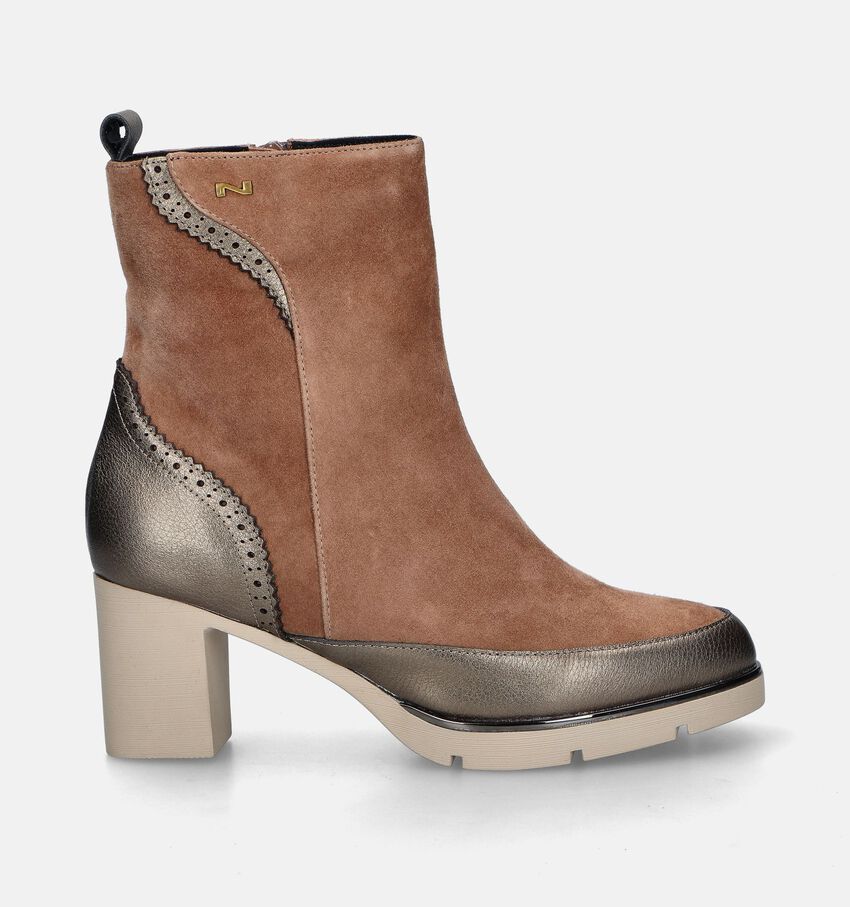 Nathan-Baume Bottines à talons en Cognac